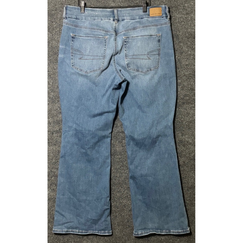 American Eagle Next Level Stretch Curvy Kick Boot Jeans Women Size 16 Short - Picture 2 of 9